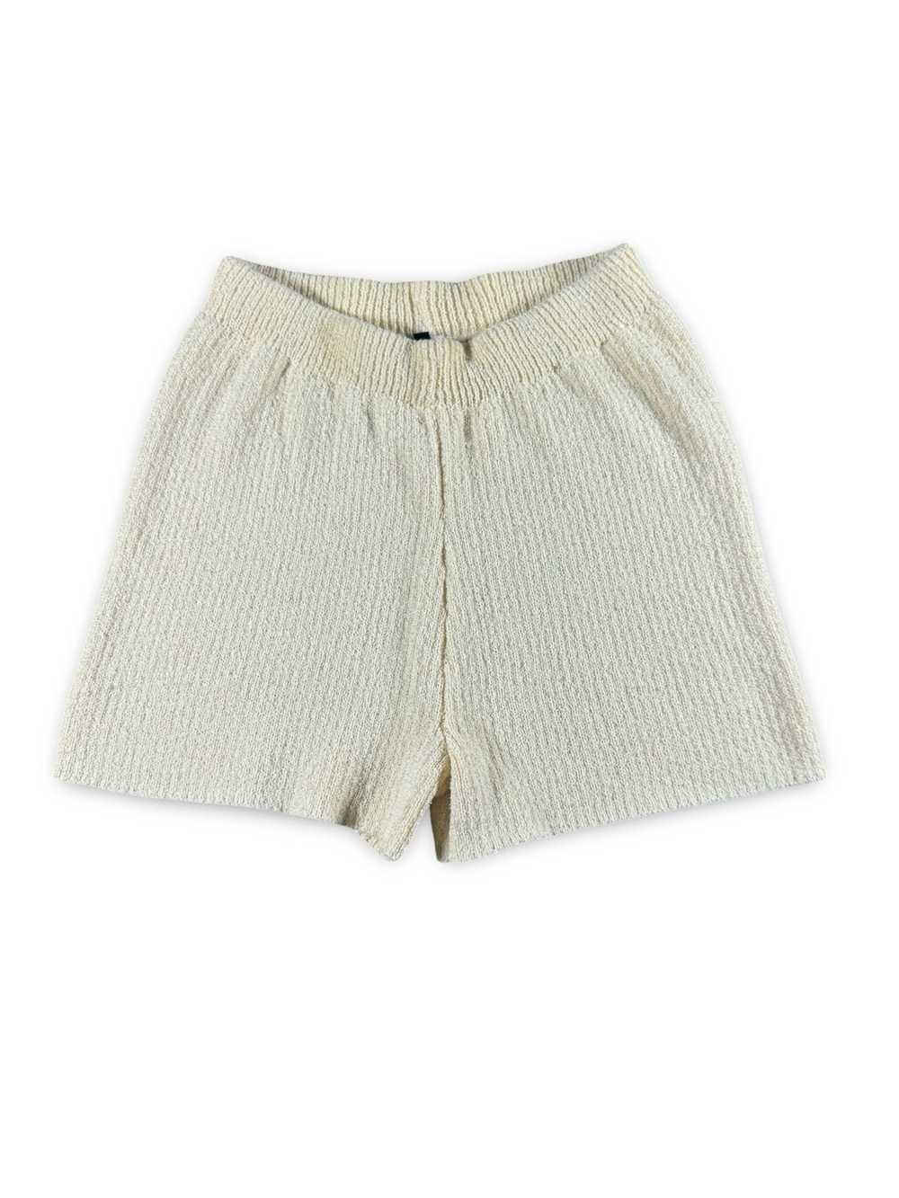 Women’s knit pull on‎ loungewear shorts size small high waisted  yellow stretch